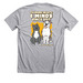 Noah & Lincoln Favs, a Athletic Heather Premium Unisex Tee (back-view)