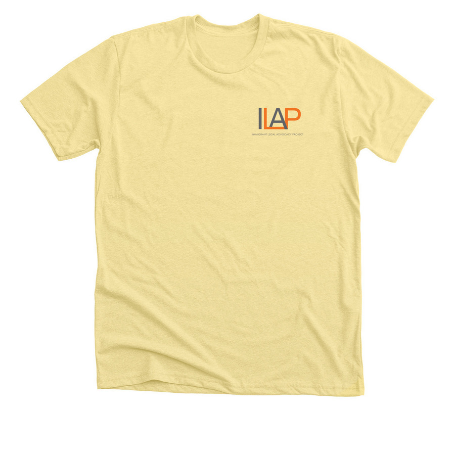 Adult Shirts - Home for All (Color), a Heather Yellow Gold Premium Unisex Tee