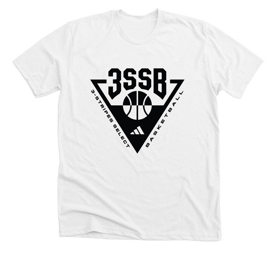 3SSB, a Solid White Blend Premium Unisex Tee