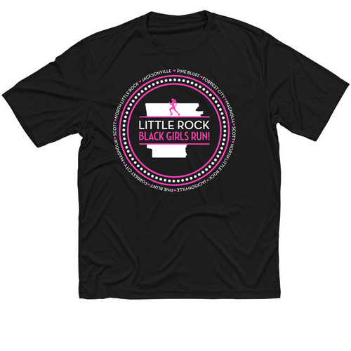 Black Girls RUN! Little Rock, a Black Classic Performance Tee