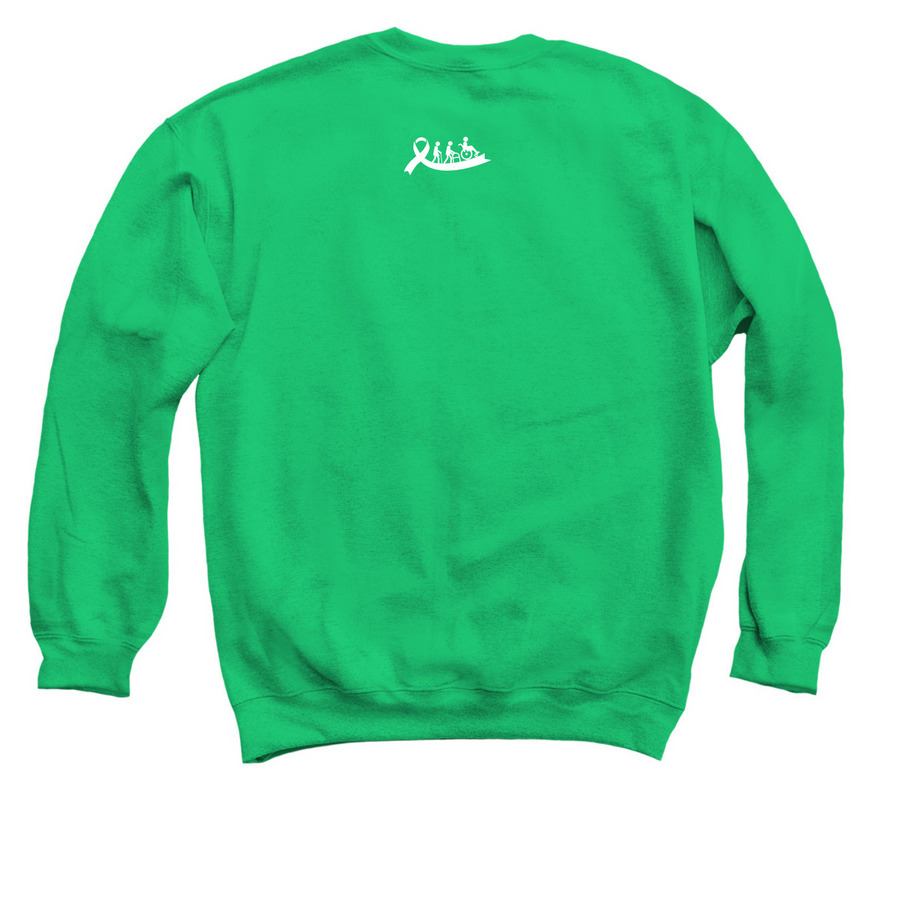 Team Miles Shirts, a Irish Green Crewneck Sweatshirt (back-view)