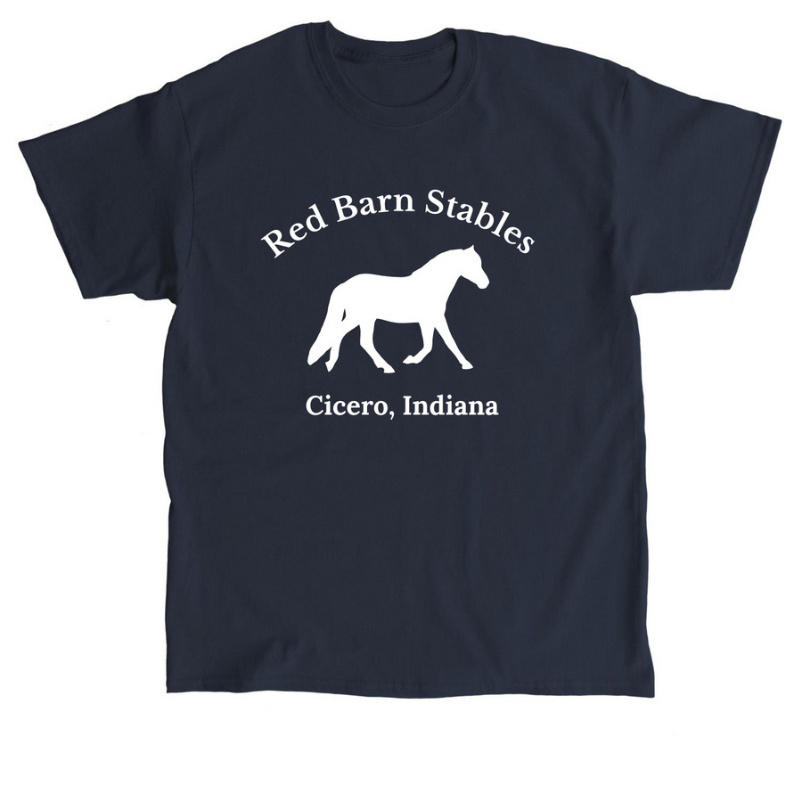 Red Barn Stables T-Shirts, a Navy Classic Unisex Tee