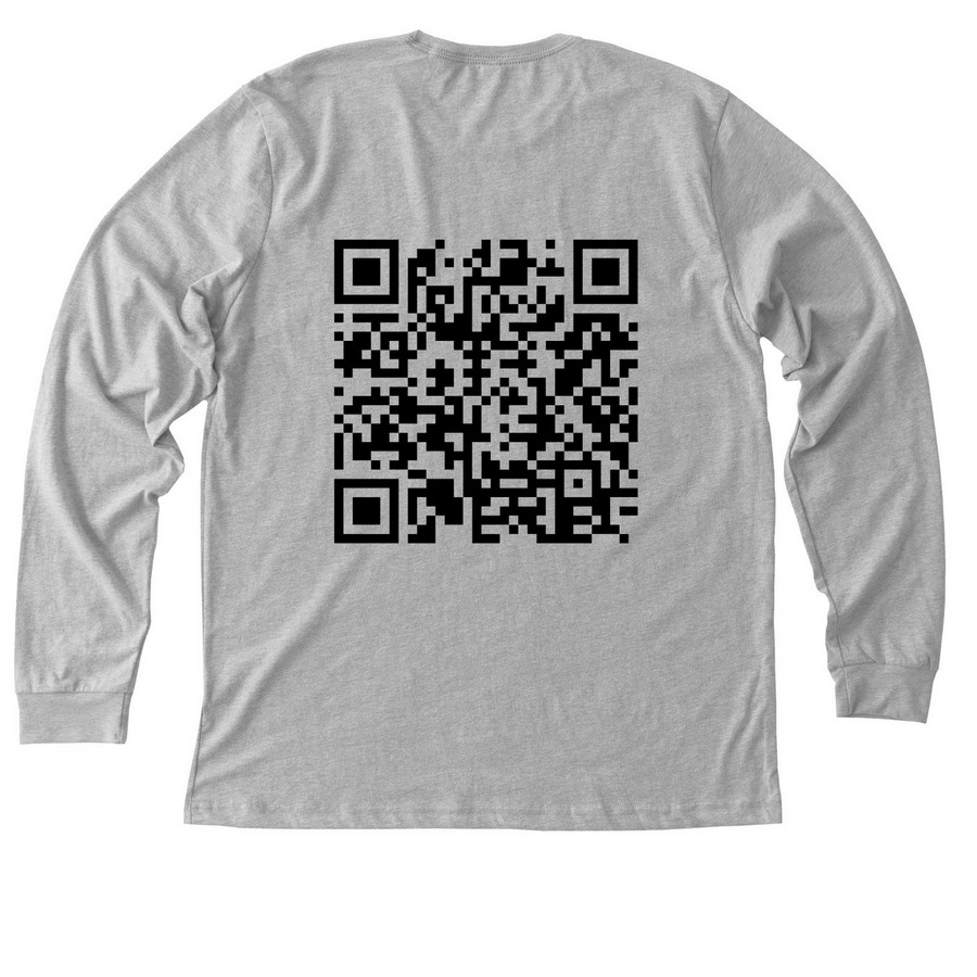 We're here for Richmond., a Athletic Heather Premium Long Sleeve Tee (back-view)