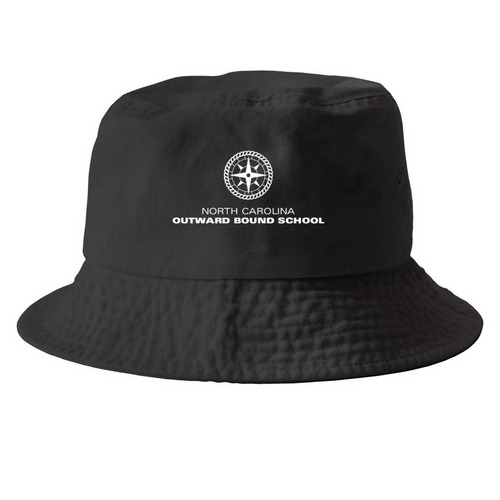NCOBS Hats, a Black Printed Bucket Hat