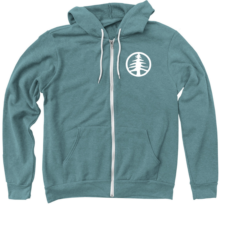 Pine Lake Jacket&nbsp;, a Heather Deep Teal Zip Up Hoodie