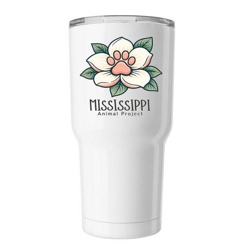 MAP Logo Tumbler, a White Insulated Tumbler