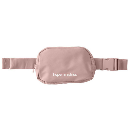 Hope Ministries Hip Pack, a Rose Quartz Matte Hip Pack