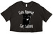 Cats Against Cat Calling, a Black Women?s Cropped Cotton Tee