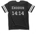 ISRAEL&nbsp;, a Vintage Smoke / White Football Jersey Tee (back-view)
