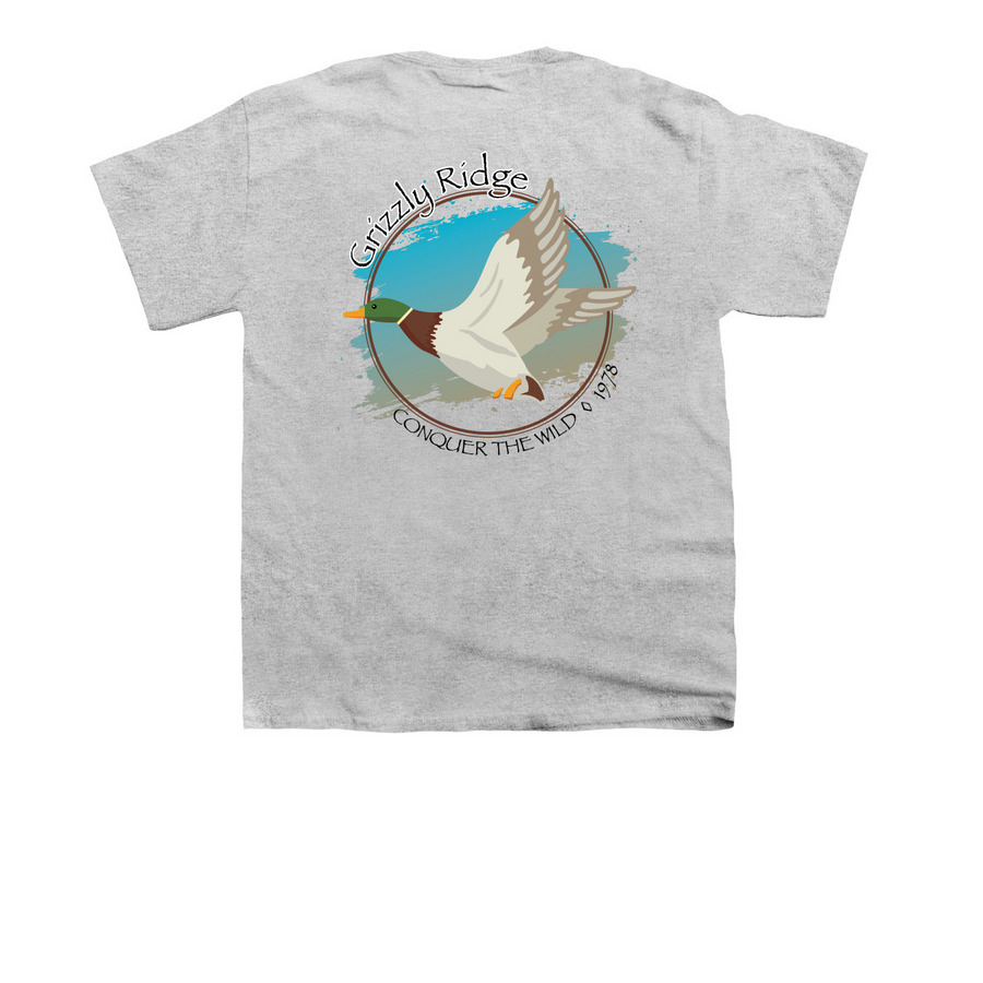 River Glider, a Sport Grey Youth Unisex Tee (back-view)
