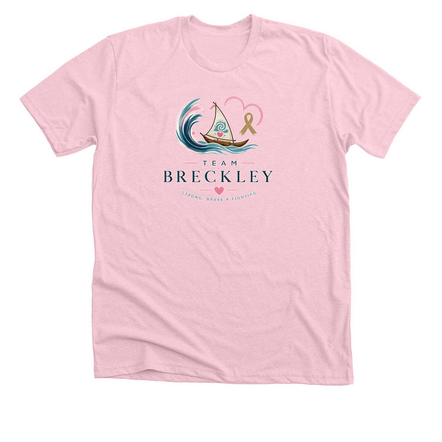 Adults, a Heather Pink Premium Unisex Tee