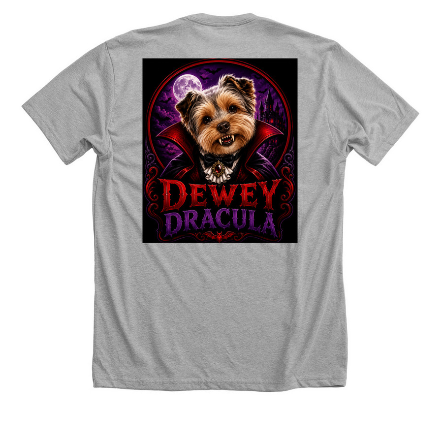 Halloween designs&nbsp;, a Athletic Heather Premium Unisex Tee (back-view)
