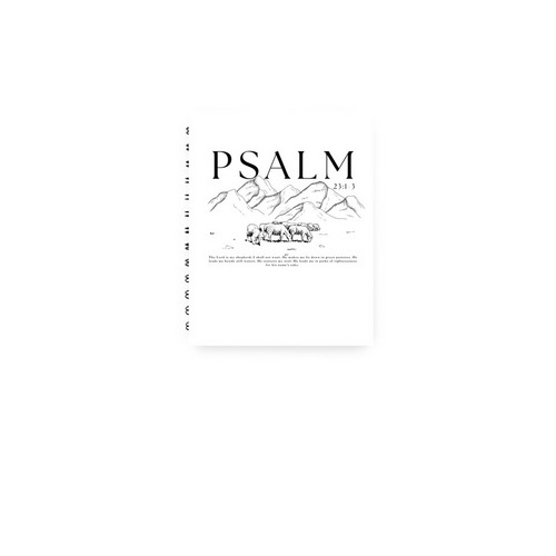 Psalm 23&nbsp;, a White Spiral Notebook