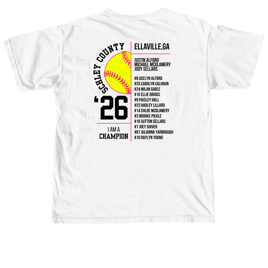 SC 10u All Stars Light, a White Comfort Colors Unisex Tee (back-view)