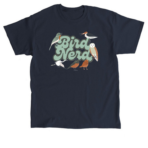 Bird Nerd v2, a Navy Classic Unisex Tee