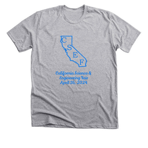 California Science & Engineering Fair 2024, a Athletic Heather Premium Unisex Tee