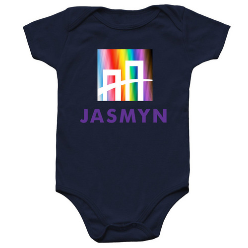Throw Glitter Not Shade, a Navy Infant Onesie