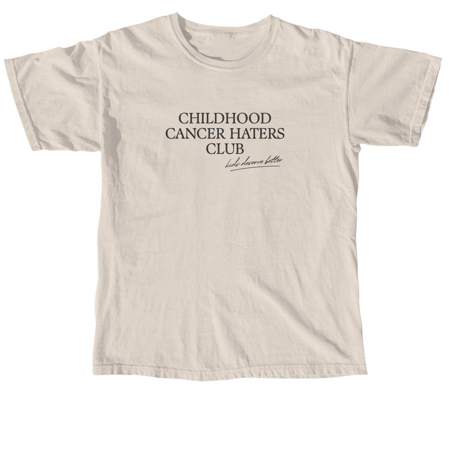 Childhood Cancer Haters Club, a Ivory Comfort Colors Unisex Tee