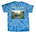 Support our channel, a Baby Blue Classic Tie Dye Tee (back-view)
