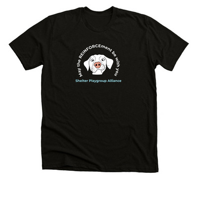 May the REINFORCEment be with you!, a Black Heather Premium Unisex Tee