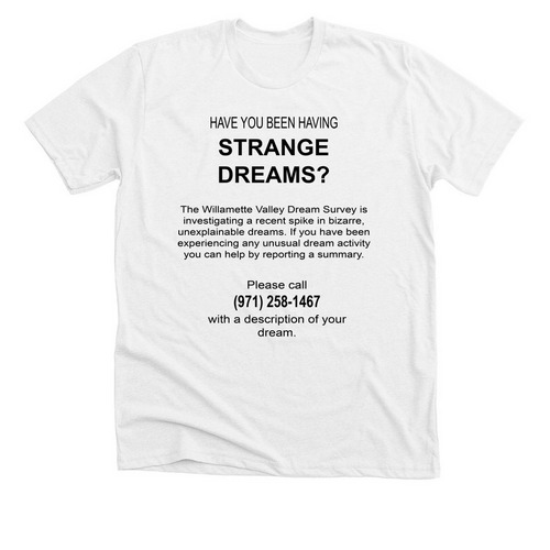 Dream Survey T-Shirt, a Solid White Blend Premium Unisex Tee