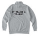 It Trachs A Village Quarter Zip, a Grey Heather Midweight Quarter Zip Pullover (back-view)