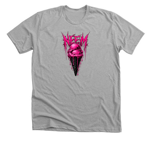 Pink Ice Cream, a Athletic Heather Premium Unisex Tee