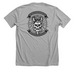 A-Det Black/White Logo Tee, a Athletic Heather Premium Unisex Tee (back-view)