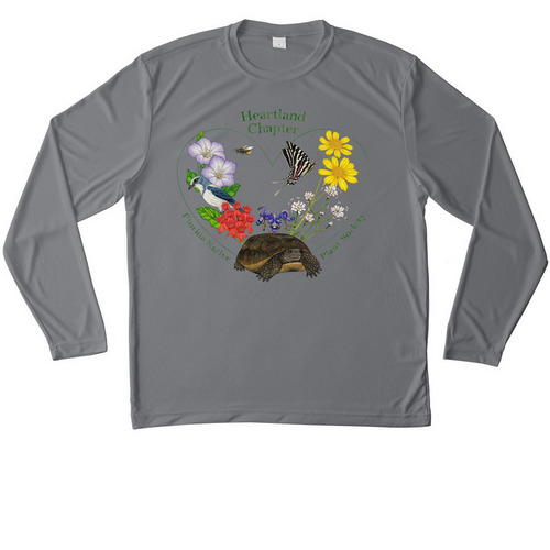 Heartland Chapter Activewear, a Grey Concrete Unisex Performance Long Sleeve Tee
