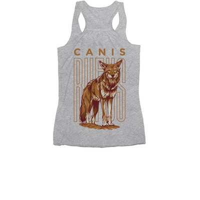 American Red Wolf Conservation, a Athletic Heather Women's Racerback