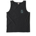 Spin For A Cause Blue, a Black Comfort Colors Tank Top