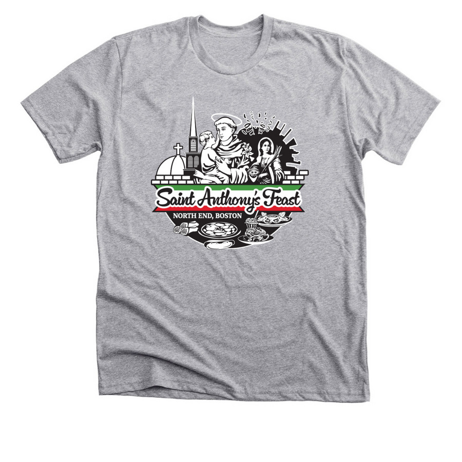 Saint Anthony's Feast & Food, a Athletic Heather Premium Unisex Tee