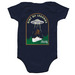 UFO 1 Baby, a Navy Infant Onesie (back-view)