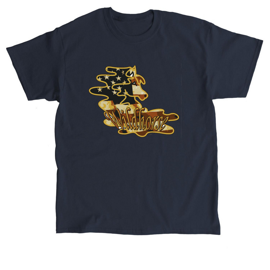 Wildhorse Flag Horse, a Navy Classic Unisex Tee