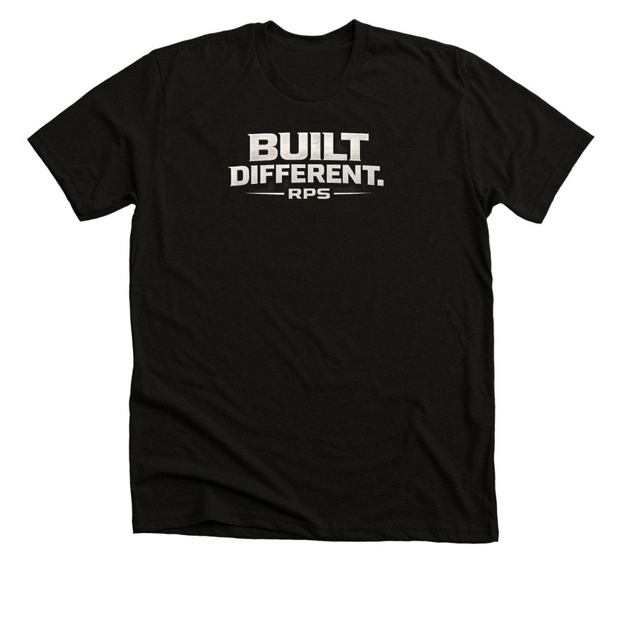 RPS Built&nbsp;different, a Solid Black Blend Premium Unisex Tee