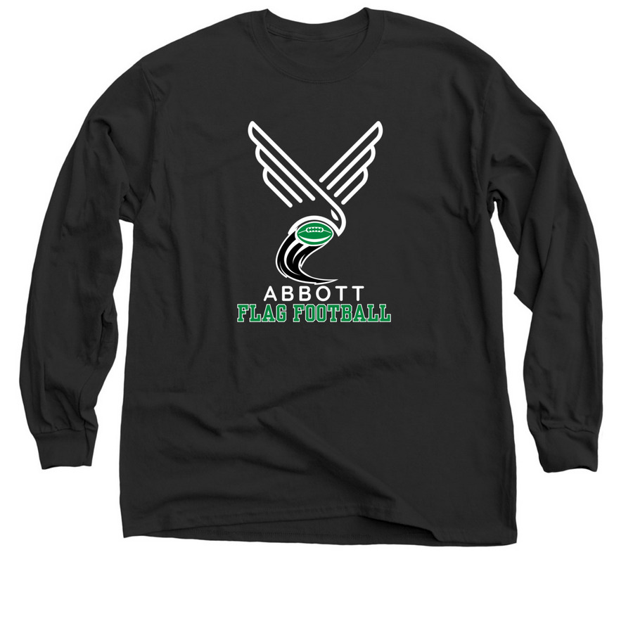 Fall Sports- Flag Football, a Black Classic Long Sleeve Tee