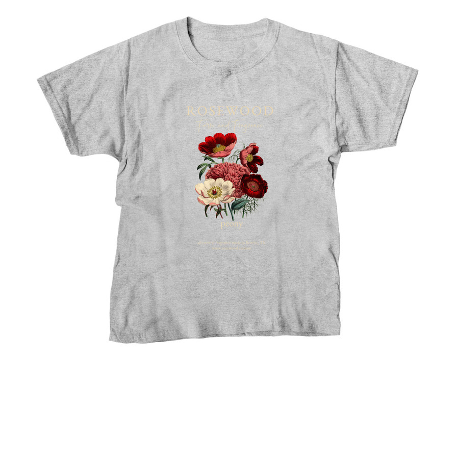 Peony, a Sport Grey Youth Unisex Tee