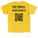 SAVED THE DOGS, a Daisy Classic Unisex Tee (back-view)