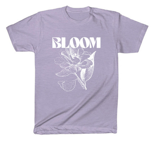 Bloom&nbsp;, a Heather Lilac American Apparel Cotton Blend Tee