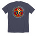 Rush Houston TX Event Tee At Toyota Center In, a Heather Midnight Navy Premium Unisex Tee (back-view)