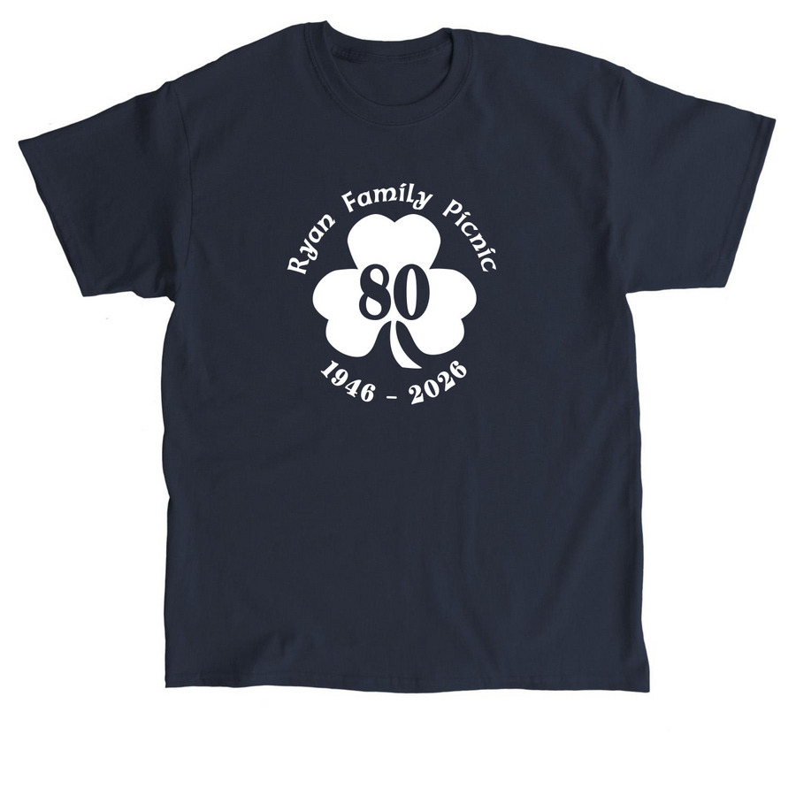 White logo shirts, a Navy Classic Unisex Tee