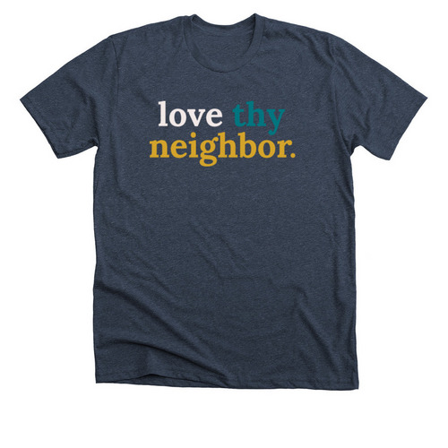Parish of the Epiphany Tee V2, a Heather Midnight Navy Premium Unisex Tee