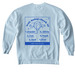 Well-being Check-in, blue, a Chambray Comfort Colors Crewneck Sweatshirt (back-view)