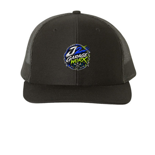 J2GW Trucker Cap, a Black Printed Snapback Trucker Cap
