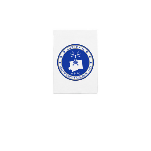 Yard Flag, a White 12" x 18" Yard Flag