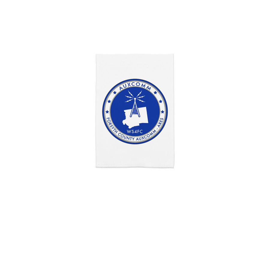 Yard Flag, a White 12" x 18" Yard Flag
