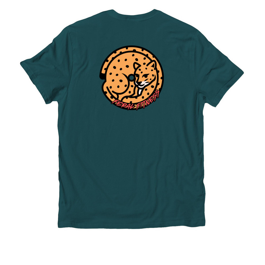 GGTF COLOR Shirts, a Deep Sea Green Allmade Organic Cotton Unisex Tee (back-view)