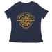 key West aged but not mature, a Navy Women's Relaxed V-Neck Tee