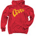 The Levee Logo, a Red Pullover Hoodie