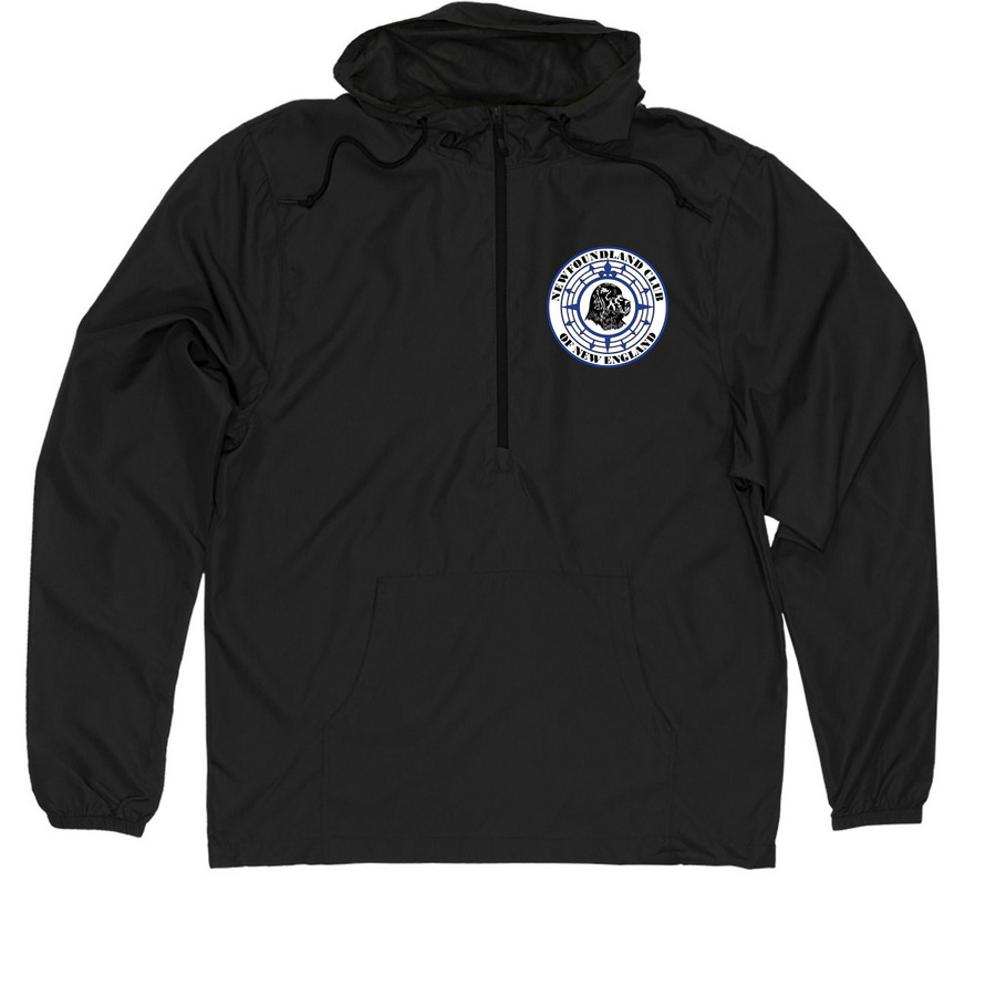 Newfoundland Club of New England Jackets, a Black Quarter-Zip Windbreaker